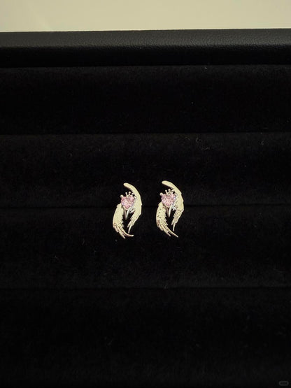 Angel Heart Helix Earrings