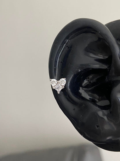 Glacé Heart Helix Earrings