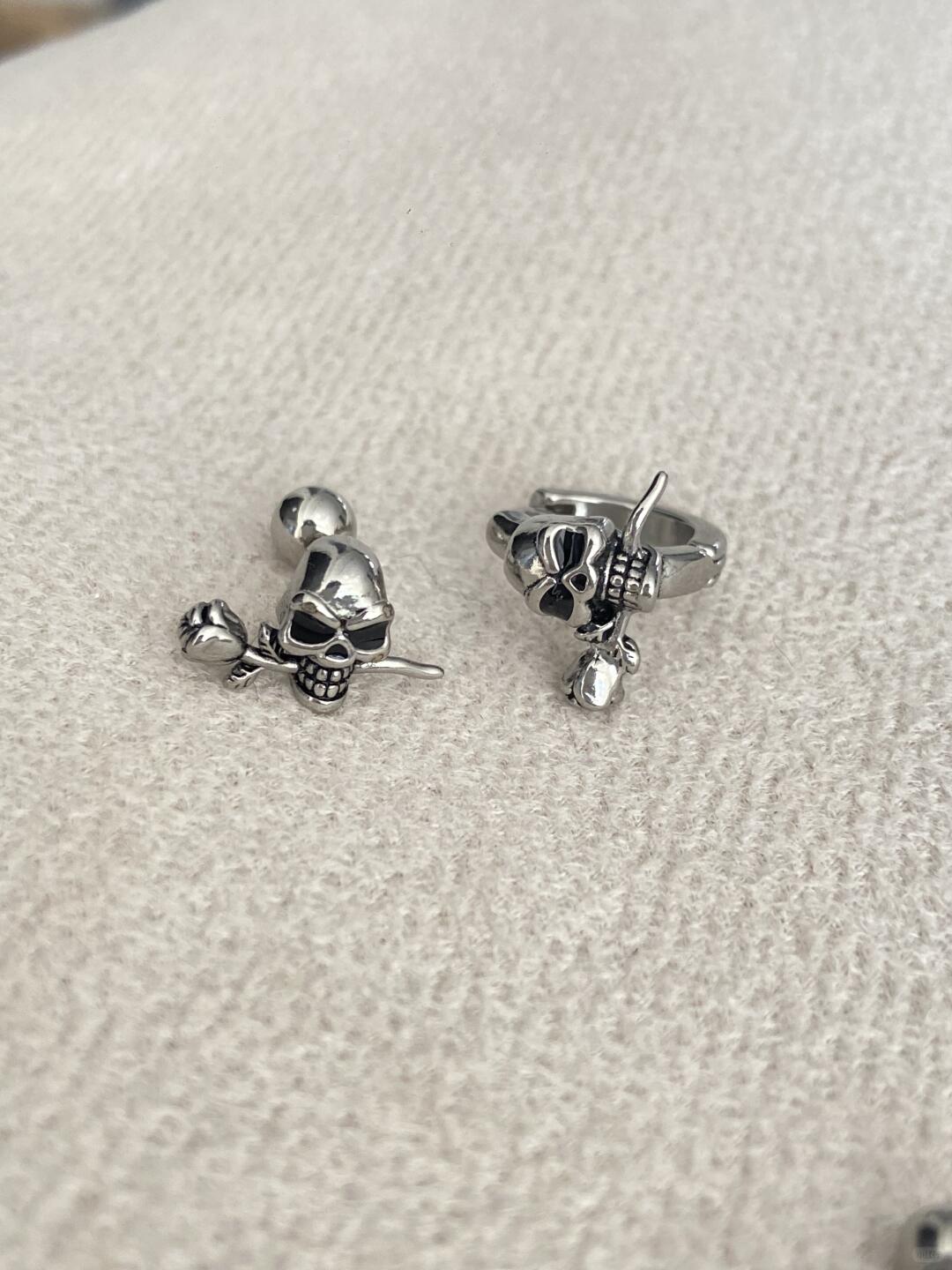 Bone Rebellion Earring Stack