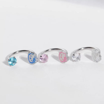 H-Kitty Charm Lip Ring