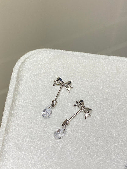 Bow Wand Vertical Helix Earrings