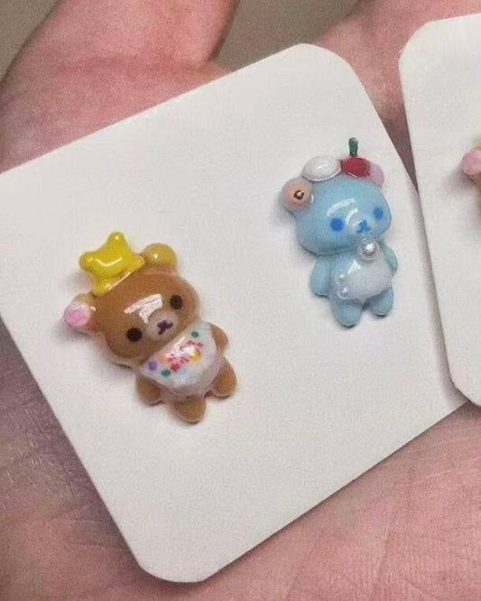 Rilakkuma Bear Pair Earrings
