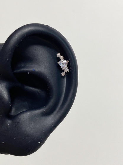 Heart Trail Helix Earrings