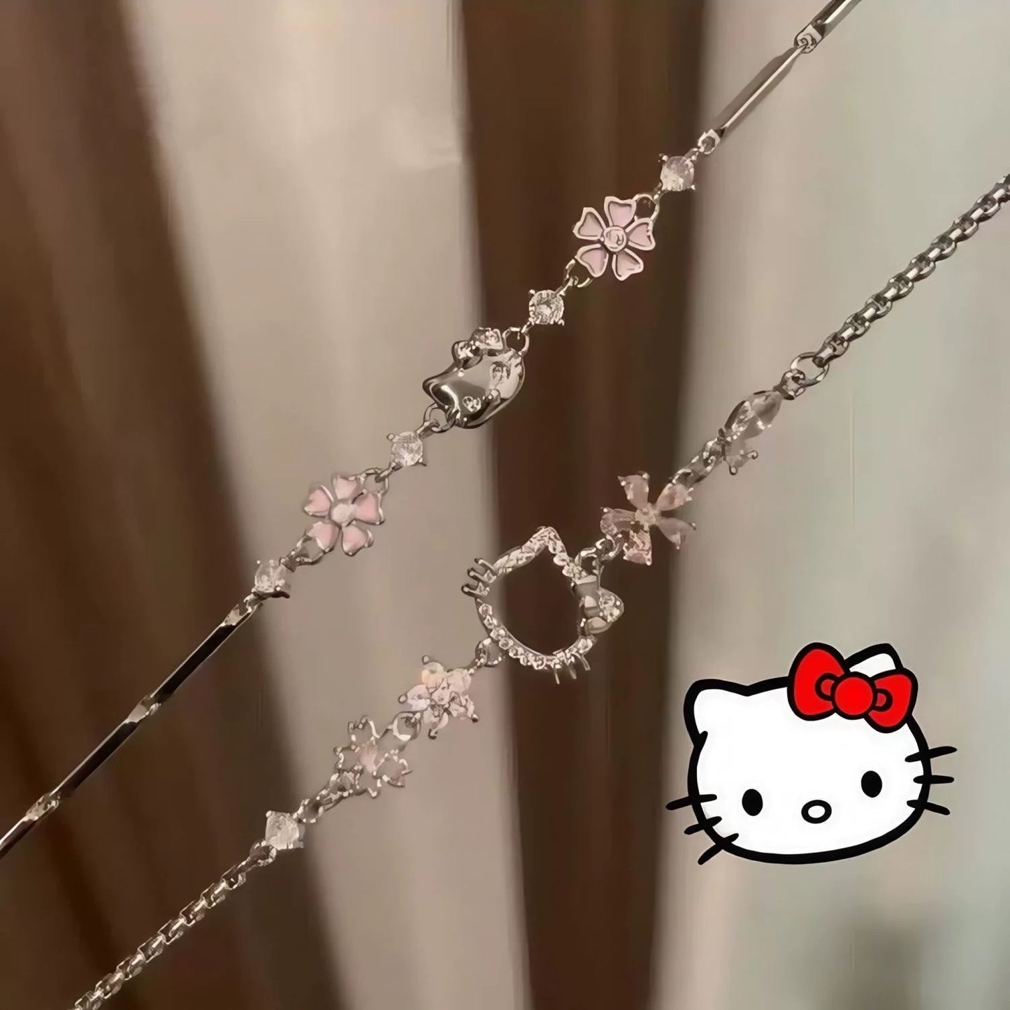 Kitty Sakura Petals Bracelet