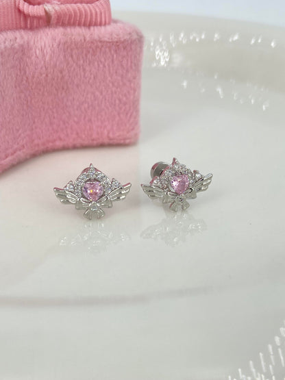 Heart Crest Helix Earrings