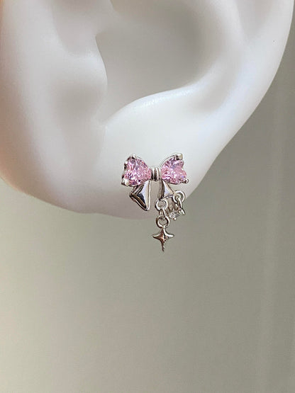 Petal Bow Helix Earrings