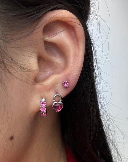 Red Cobra Fortune Tripple Lobe Earrings