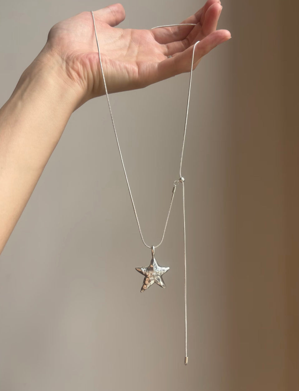 Silver Promise Star Necklace