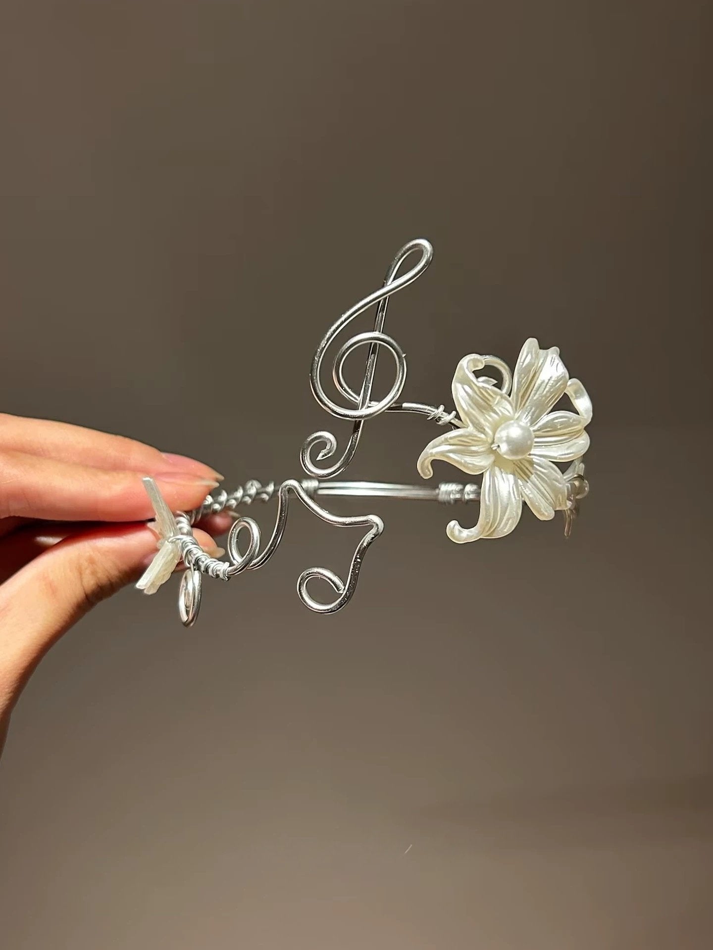 Silver Melody Wings Arm Cuff