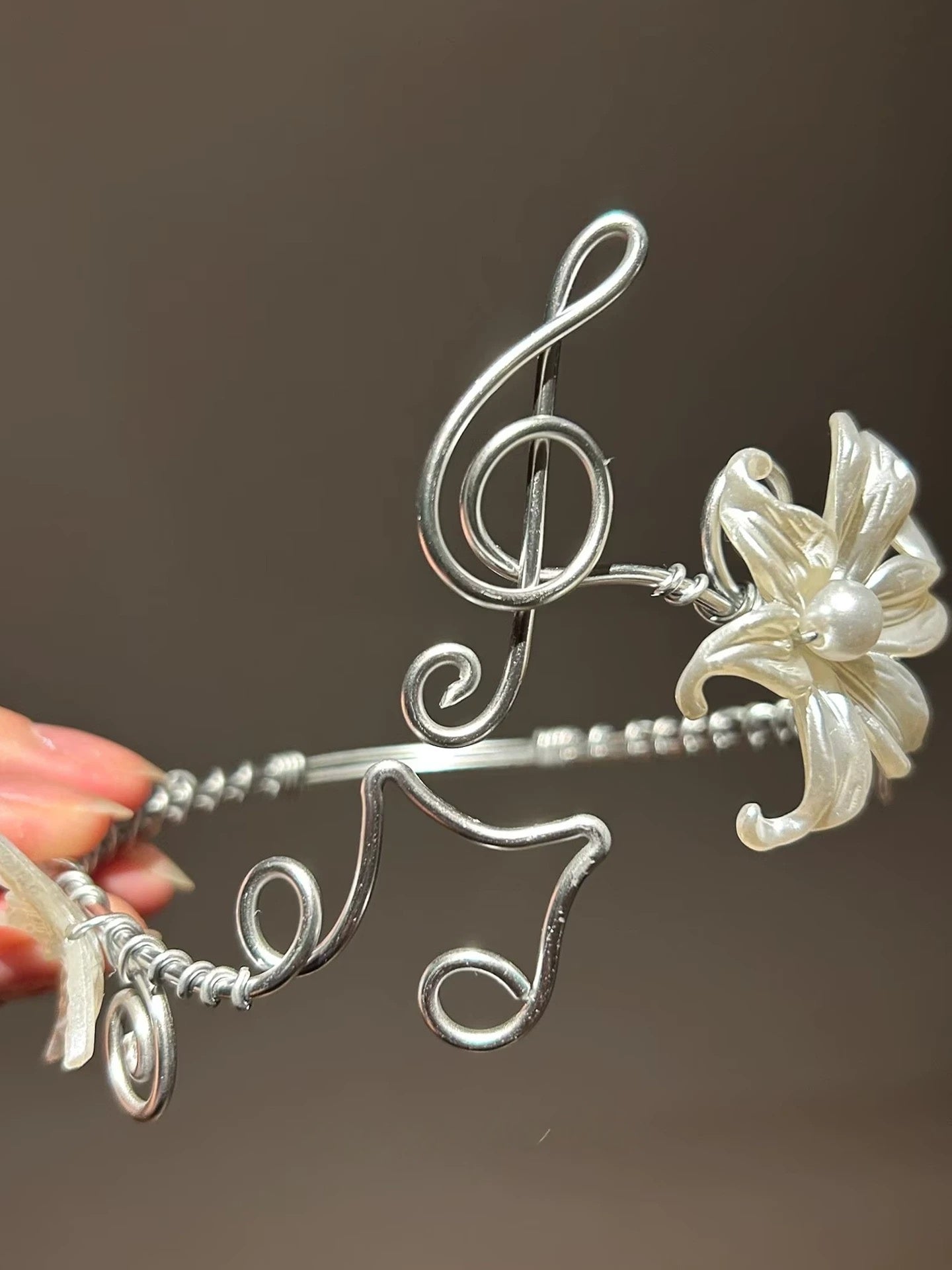 Silver Melody Wings Arm Cuff