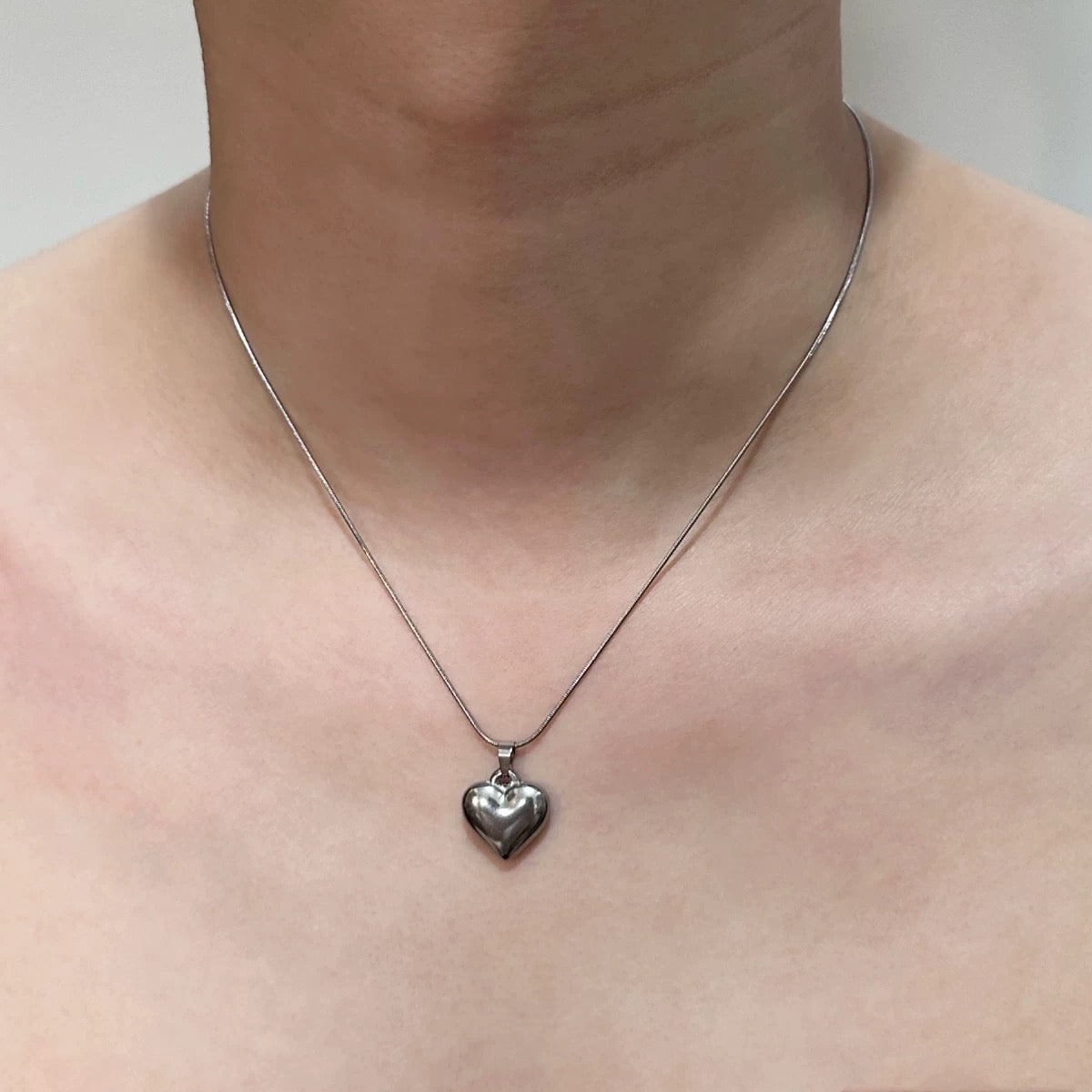 Silver Heart Dainty Necklace