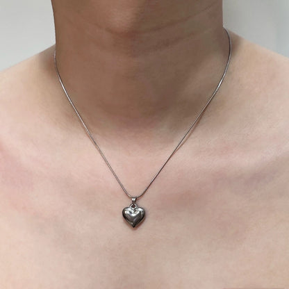 Silver Heart Dainty Necklace