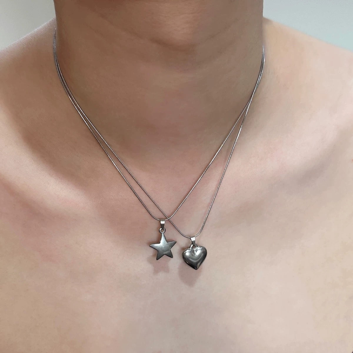 Silver Heart Dainty Necklace