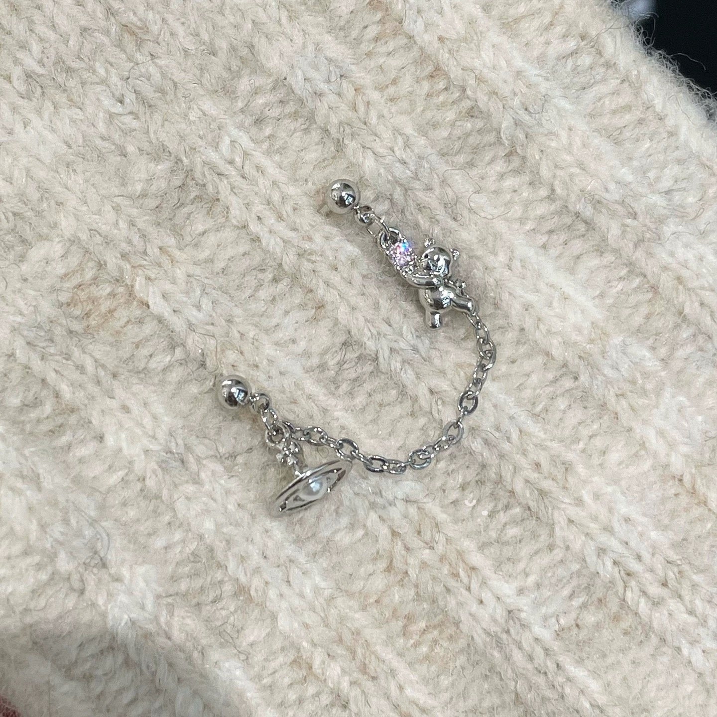 Cosmobear Chain Earrings