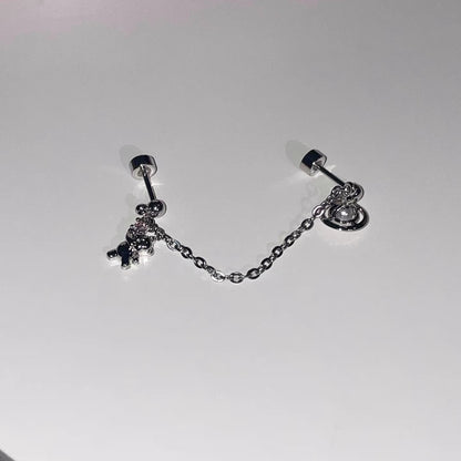 Cosmobear Chain Earrings