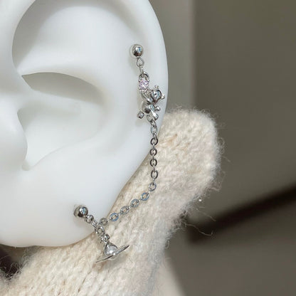 Cosmobear Chain Earrings