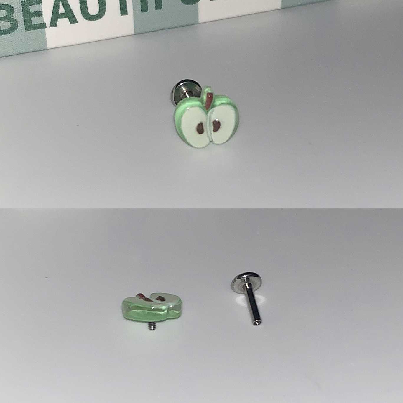 Green Apple Helix Earrings