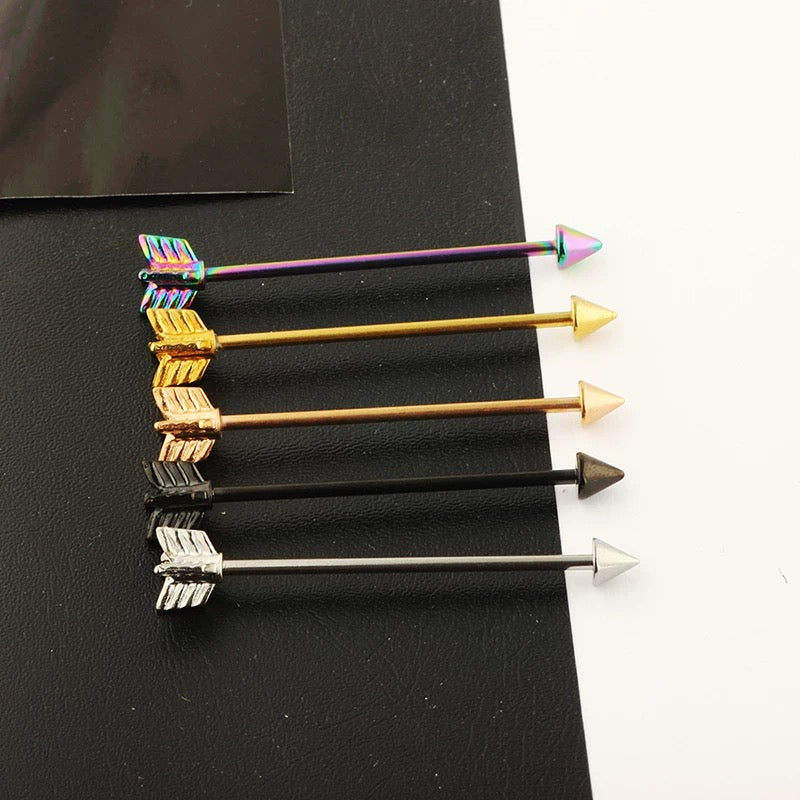 Phantom Arrow Industrial Earrings