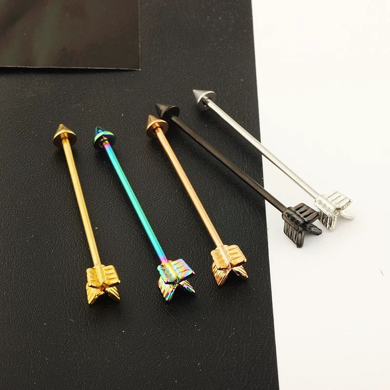 Phantom Arrow Industrial Earrings