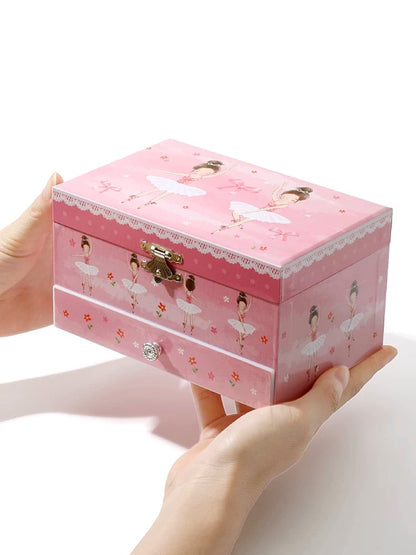 Pink Keepsake Ballerina Jewelry Box