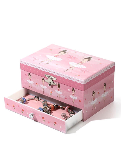 Pink Keepsake Ballerina Jewelry Box