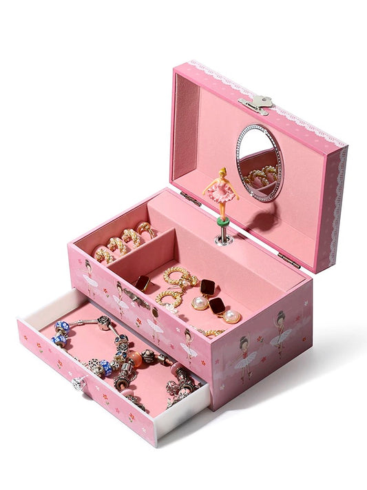 Pink Keepsake Ballerina Jewelry Box