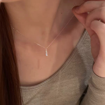 Crystal Trail Pendant Necklace