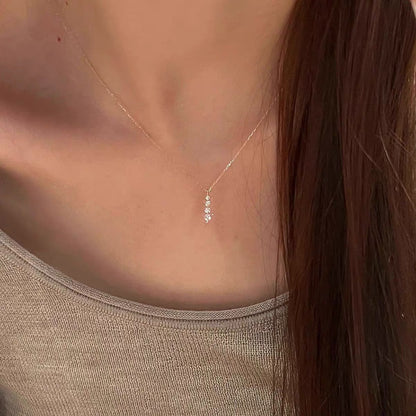 Crystal Trail Pendant Necklace