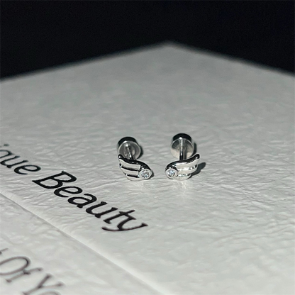 Mini Angel Wing Earrings