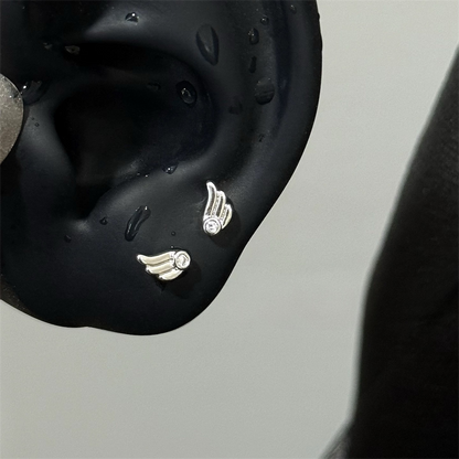 Mini Angel Wing Earrings