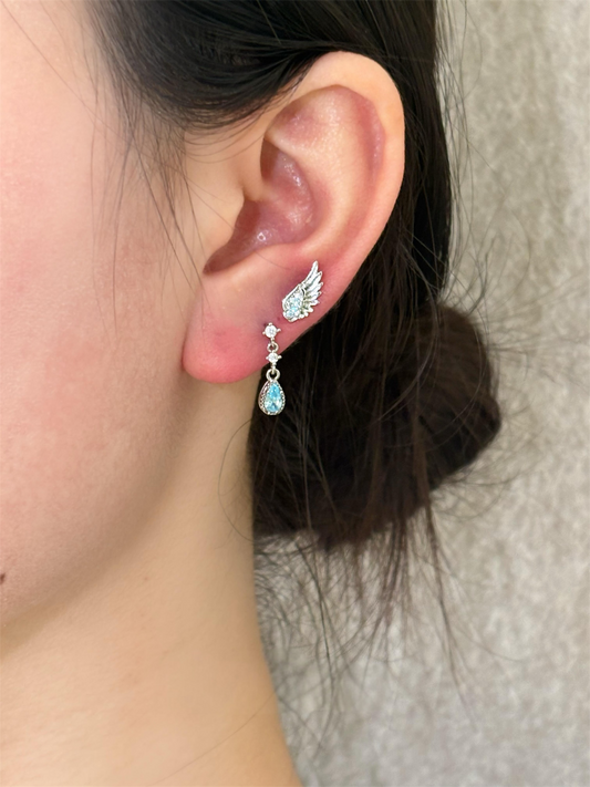 Celestial Wing Drop Earrings