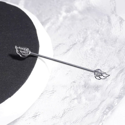 Double Angel Wing Industrial Barbell