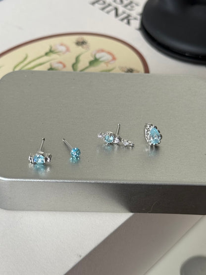 Frosted Light Earring Stack