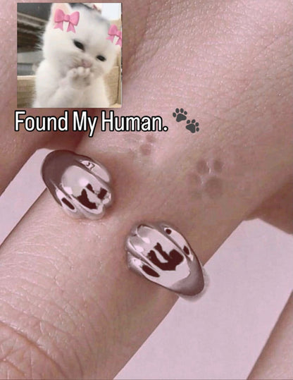 Cute Cat Ears Open Ring