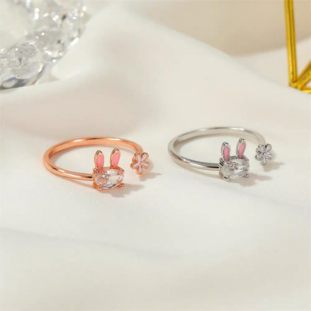 Cute Rabbit Open Ring
