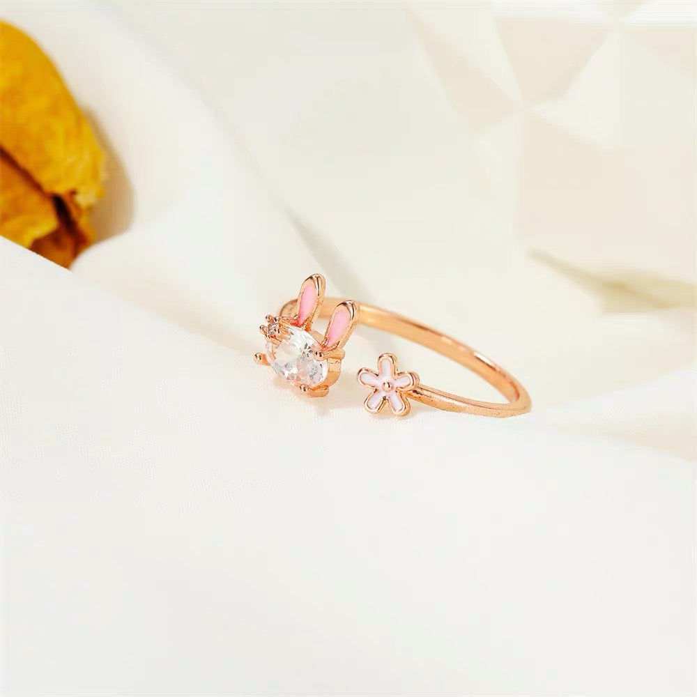 Cute Rabbit Open Ring