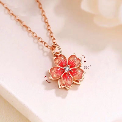 Sakura Crystal Necklace