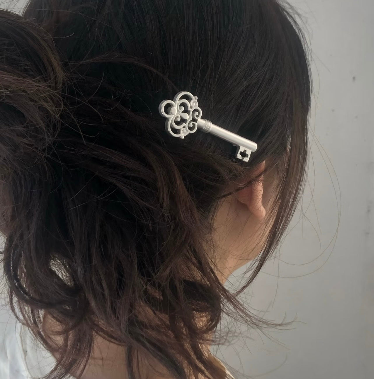 Skeleton Key Hair Clip
