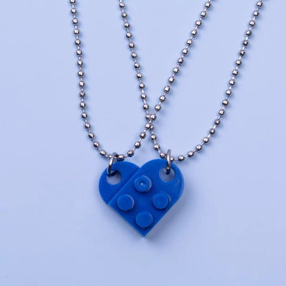 Bold Blue Heart Necklace