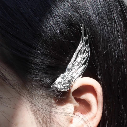 Silver Angel Wing Hair Clip