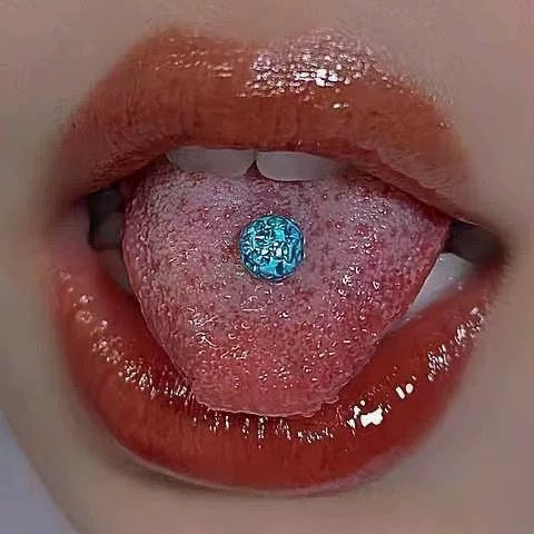 Gem Tongue Ring