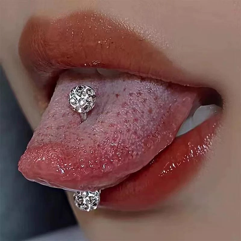 Gem Tongue Ring