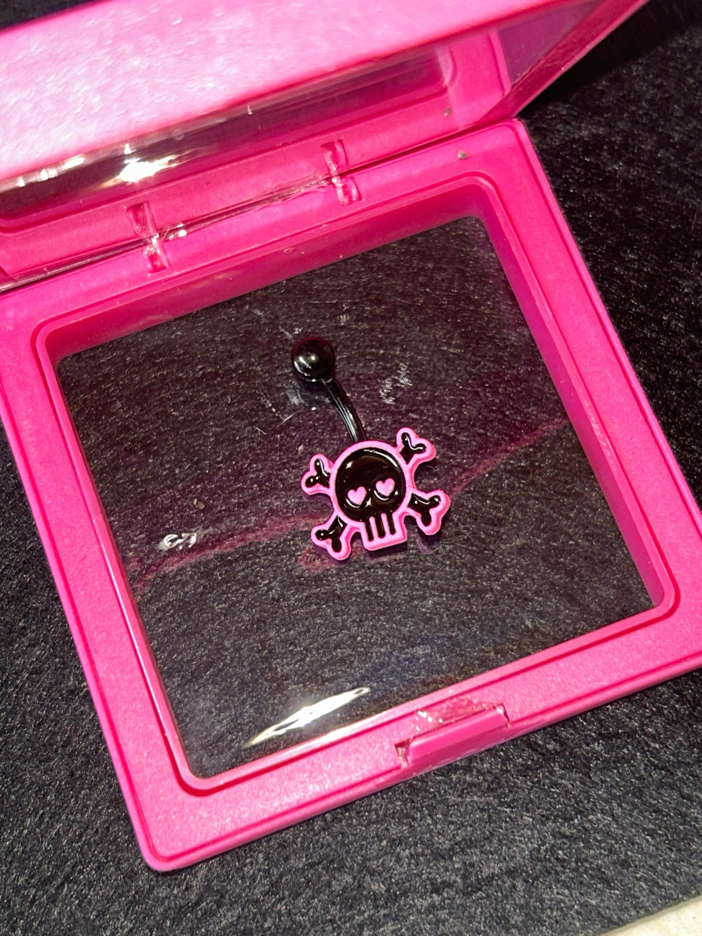 Space and Skull Belly Ring