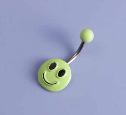 Space and Skull Belly Ring