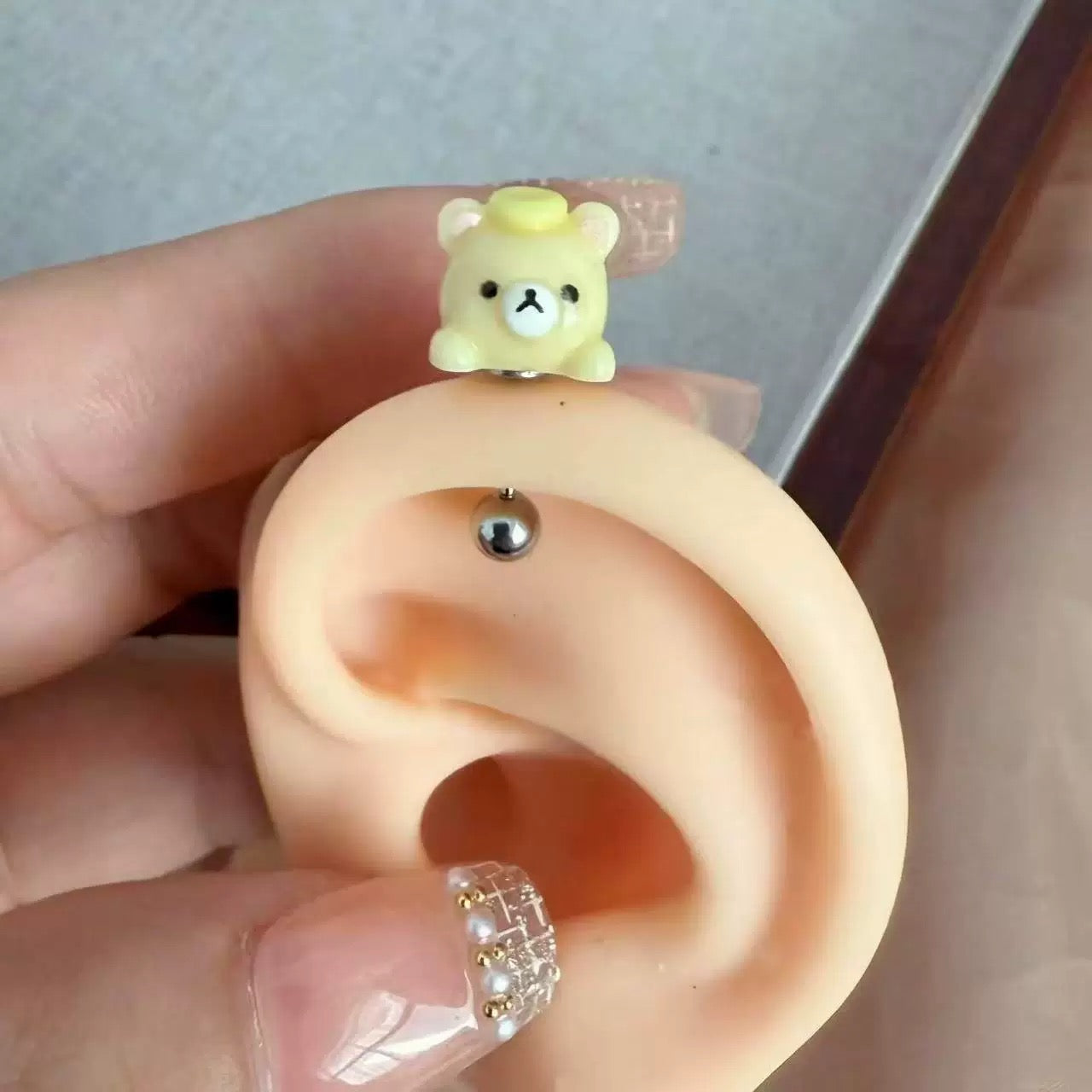 Korilakkuma Vertical Helix Earrings