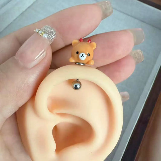 Rilakkuma Vertical Helix Earrings