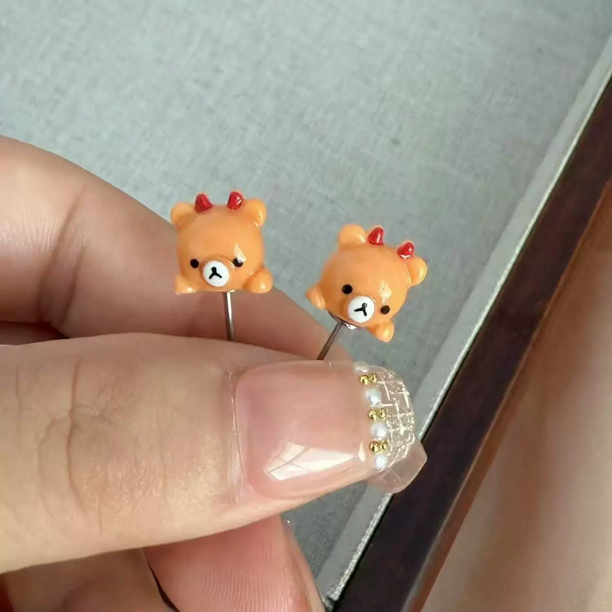 Korilakkuma Vertical Helix Earrings