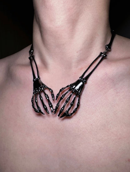 Black Skeleton Necklace