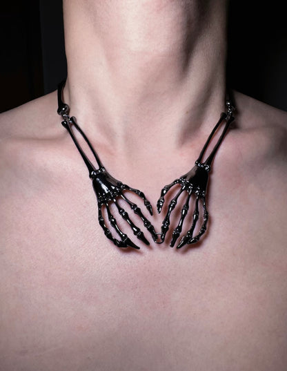Black Skeleton Necklace