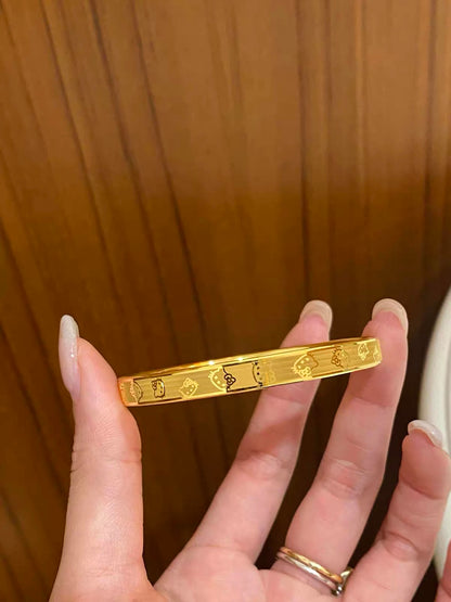 Gold Hello Kitty Bangle